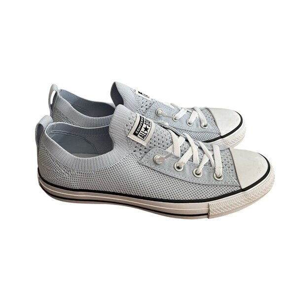 Converse Women 10 Cloudy Daze Blue Chuck Taylor All Star Shoreline Knit Sneaker - Picture 1 of 14